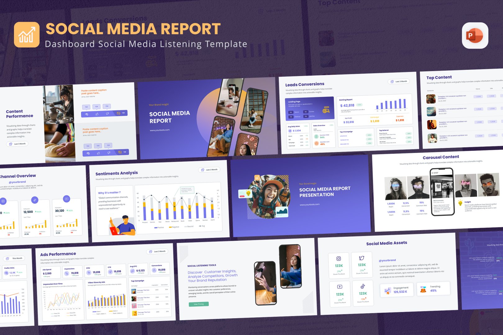 Social Media Report Template